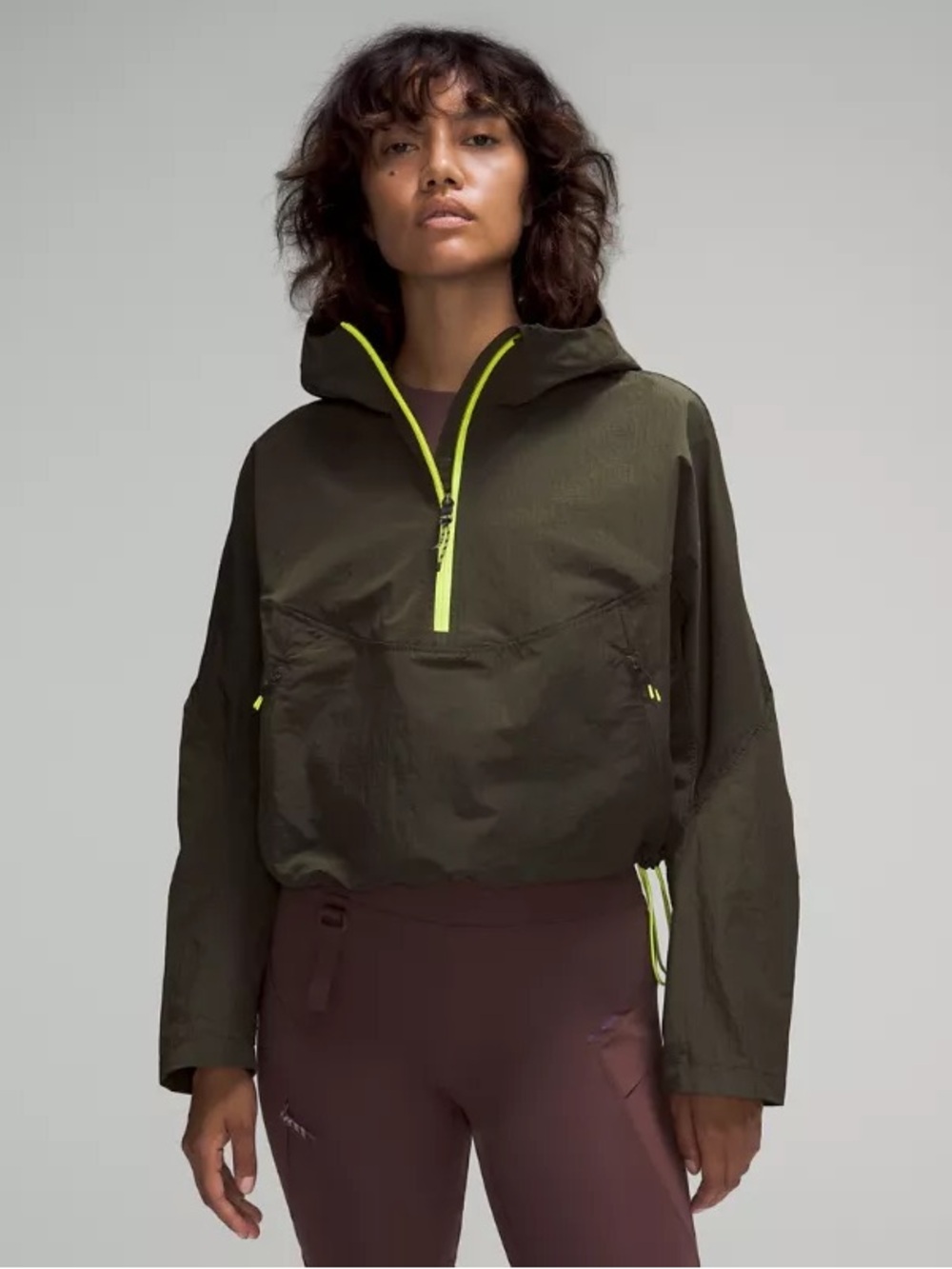 Lululemon Cinch-Back Half-Zip Hiking Pullover Rain Jacket